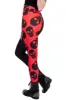Two Tones Red Skulls High Waist Leggings sold by Vampire Freaks