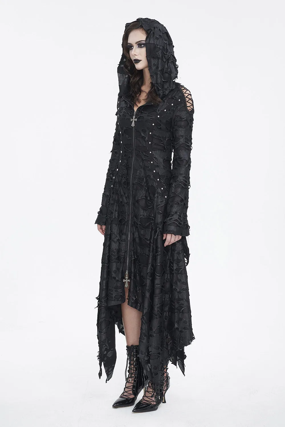 Witch Hause Hooded Dress sold by Vampire Freaks product image thumbnail 5