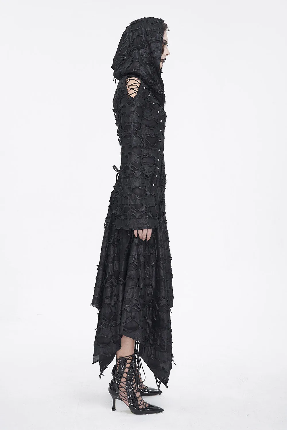 Witch Hause Hooded Dress sold by Vampire Freaks product image thumbnail 3