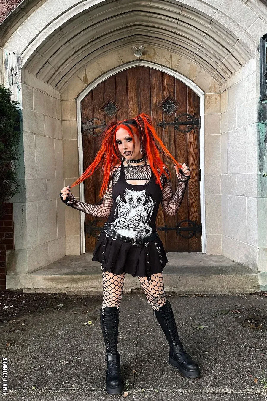 Conjuring Cat T-shirt sold by Vampire Freaks product image thumbnail 4