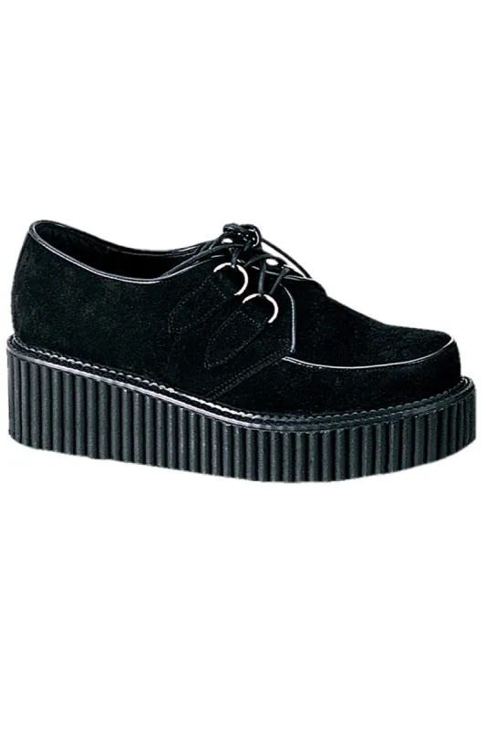 Haunt the Night CREEPER-101 Shoes [Black Suede] sold by Vampire Freaks