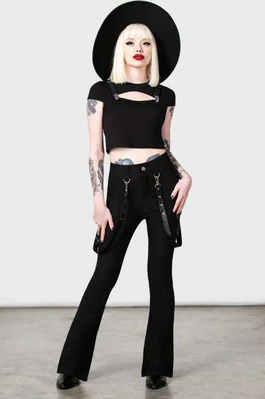Cutout Bondage Trousers sold by Vampire Freaks