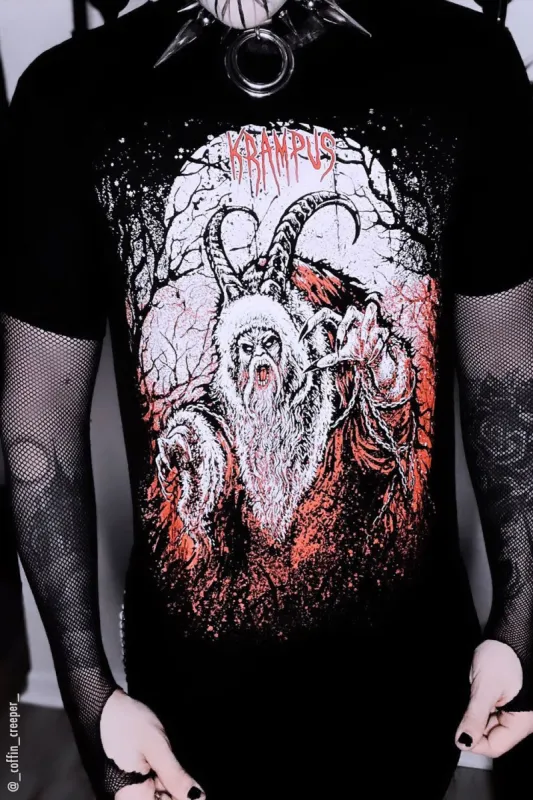 Naughty List Krampus Tee [Multiple Styles Available] sold by Vampire Freaks