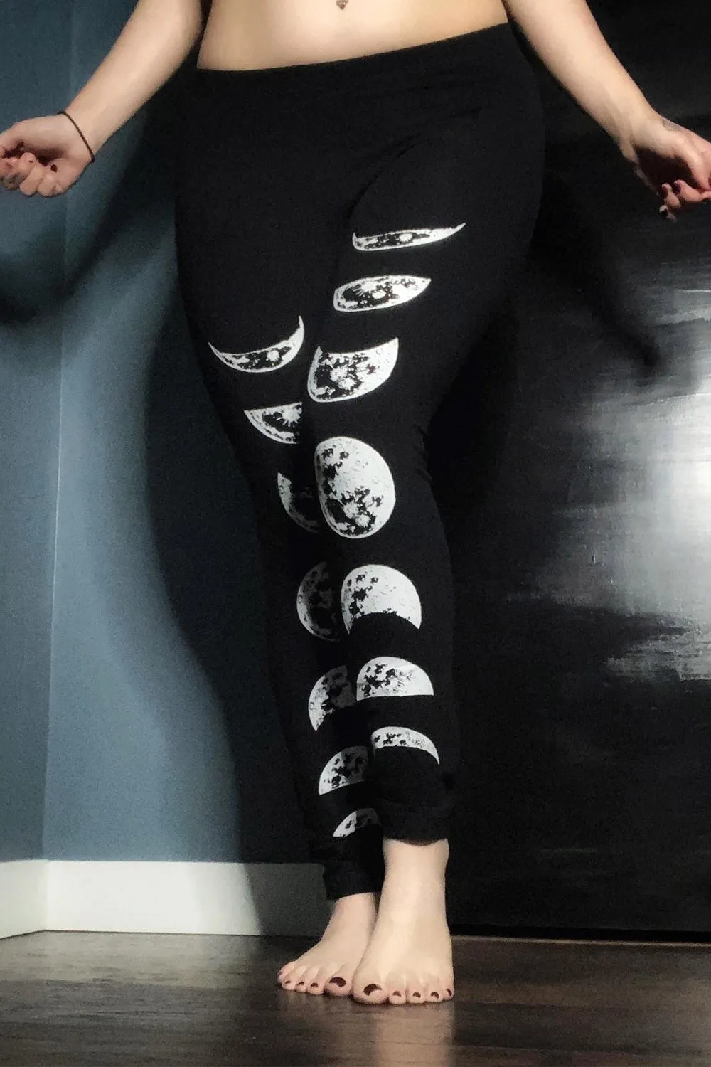 Moon Phase Leggings sold by Vampire Freaks product image thumbnail 3