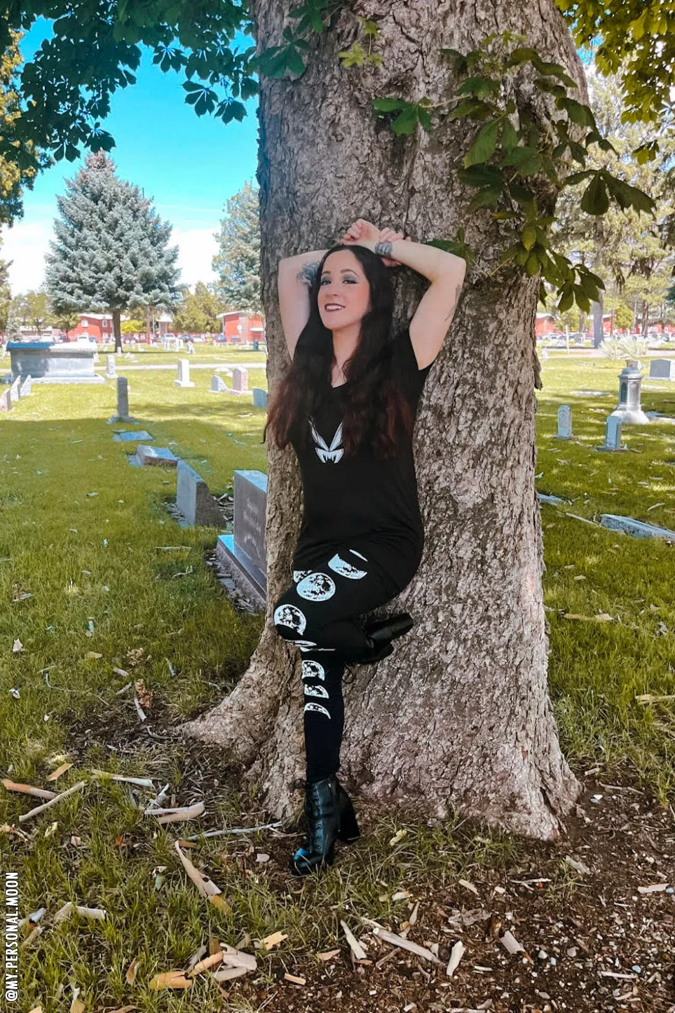 Moon Phase Leggings sold by Vampire Freaks product image thumbnail 2