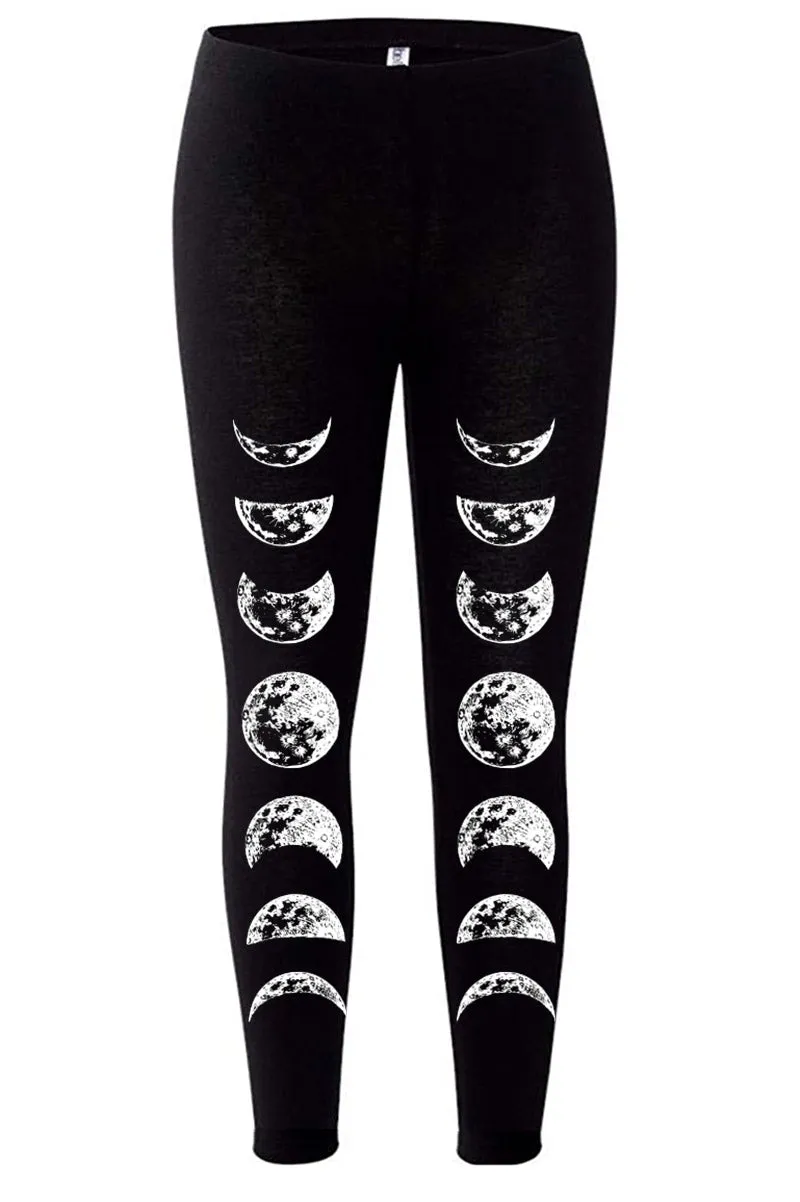 Moon Phase Leggings sold by Vampire Freaks product image thumbnail 4