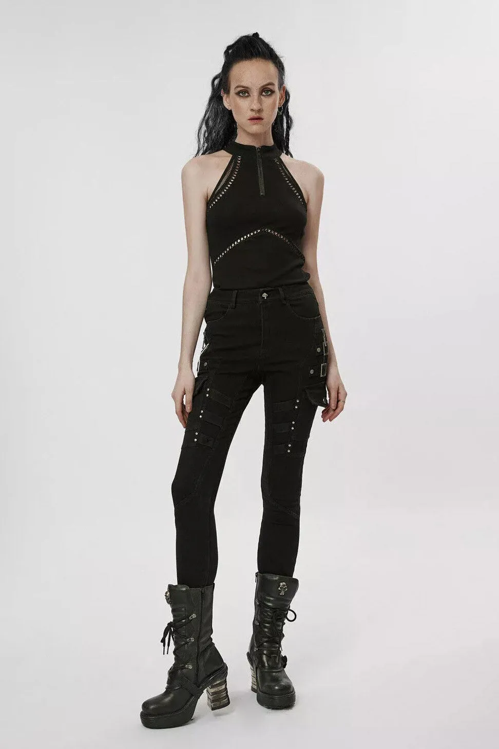 Hallowed Grave Halter Top sold by Vampire Freaks product image thumbnail 2