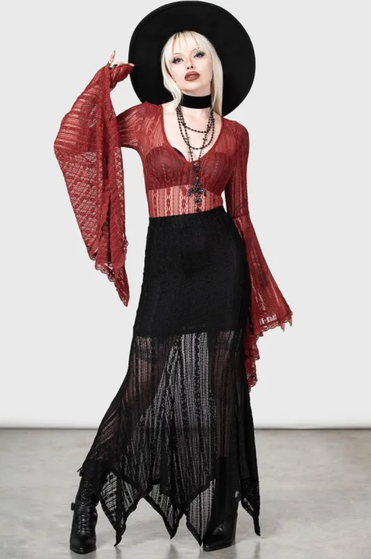 Juliet's Betrayal Maxi Skirt [B] sold by Vampire Freaks