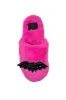 Kreepy Kozy Bat Slippers [HOT PINK/BLACK] sold by Vampire Freaks