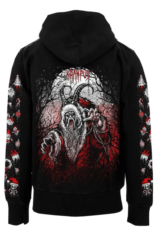 Naughty List Krampus Hoodie [Zipper or Pullover] sold by Vampire Freaks