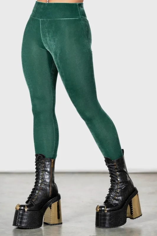 Hematite Leggings [GREEN] sold by Vampire Freaks