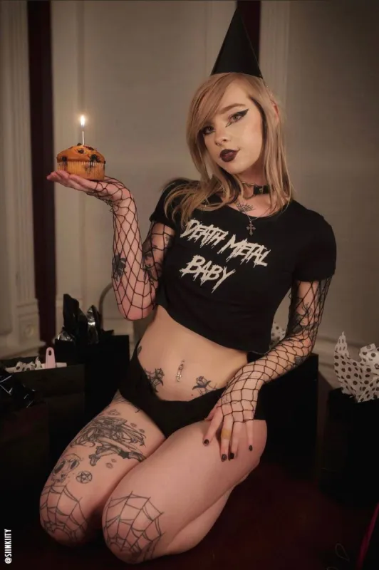 Death Metal Baby Crop Top sold by Vampire Freaks