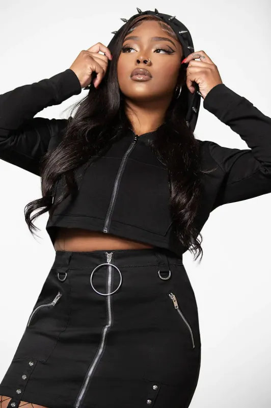 Hysteria Zip Hoodie sold by Vampire Freaks