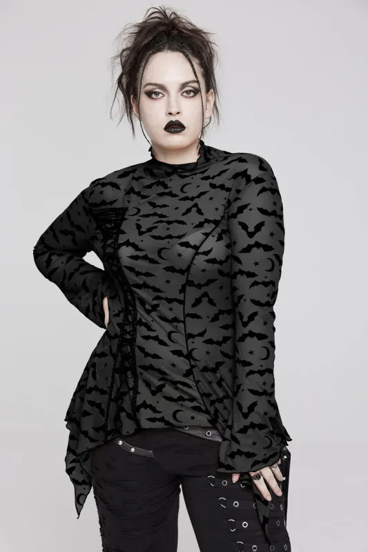 Batcraft Tattered Top sold by Vampire Freaks