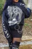 Quoth the Raven Hoodie [GRAY] [Zipper or Pullover] sold by Vampire Freaks