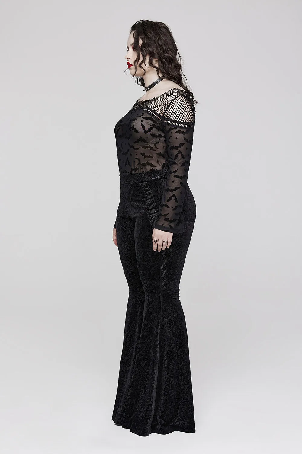 Batty Off the Shoulder Top sold by Vampire Freaks product image thumbnail 3