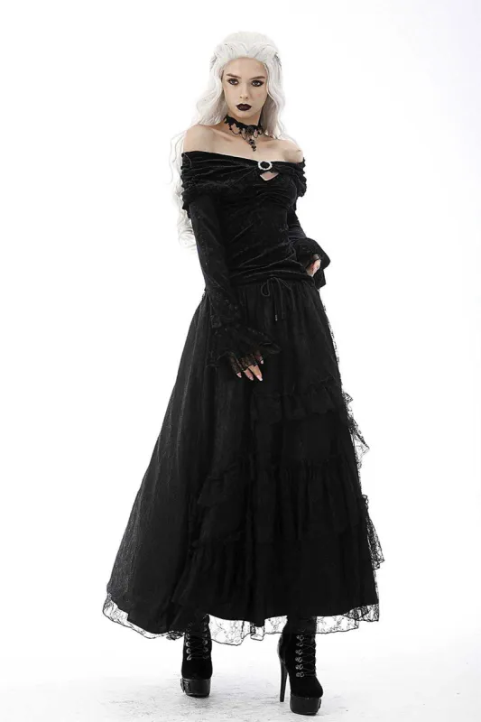 Night Witch Gothic Maxi Skirt sold by Vampire Freaks