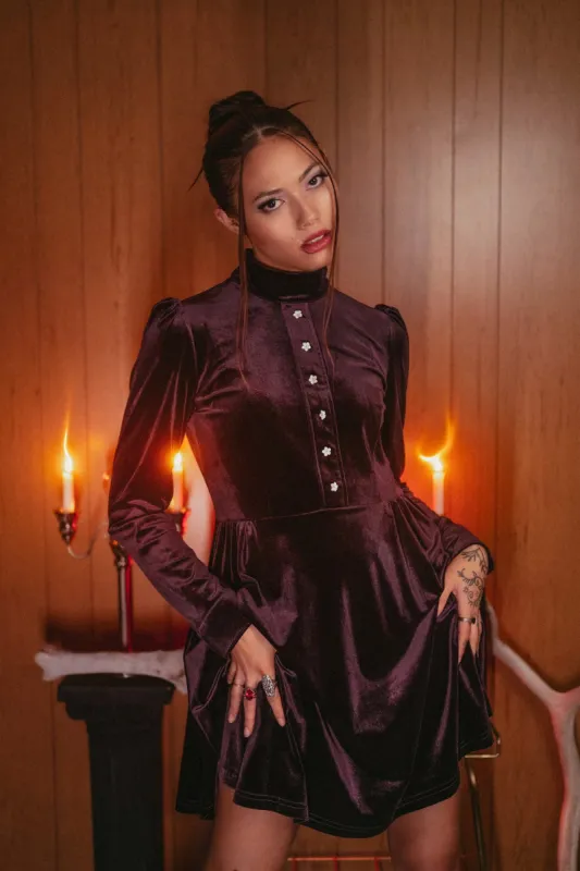 Daphne Dress [PURPLE] sold by Vampire Freaks