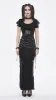 Night Ritual Leg Slit Maxi Skirt sold by Vampire Freaks