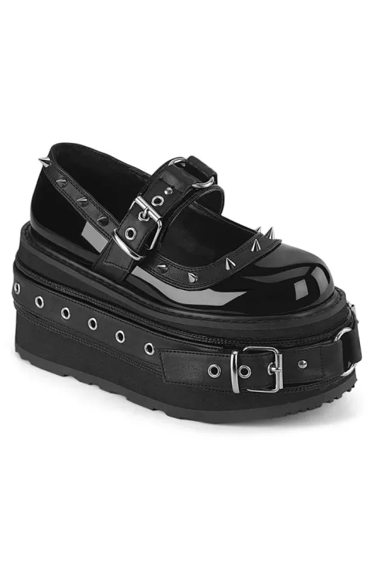 Boneyard Platform Mary Janes [DAM20/BPT-VL] sold by Vampire Freaks