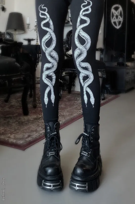 Medusa's Serpents Leggings sold by Vampire Freaks