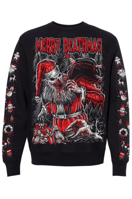 Merry Deathmas Christmas Sweatshirt sold by Vampire Freaks