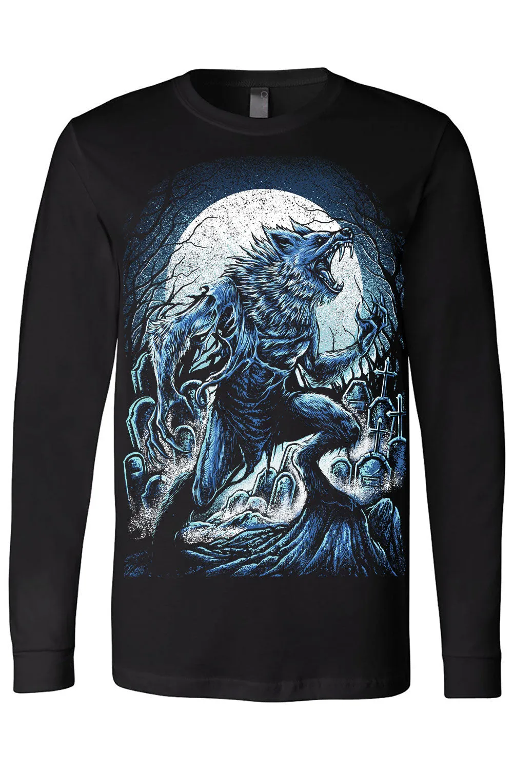 Blue Blood Werewolf T-shirt sold by Vampire Freaks product image thumbnail 5