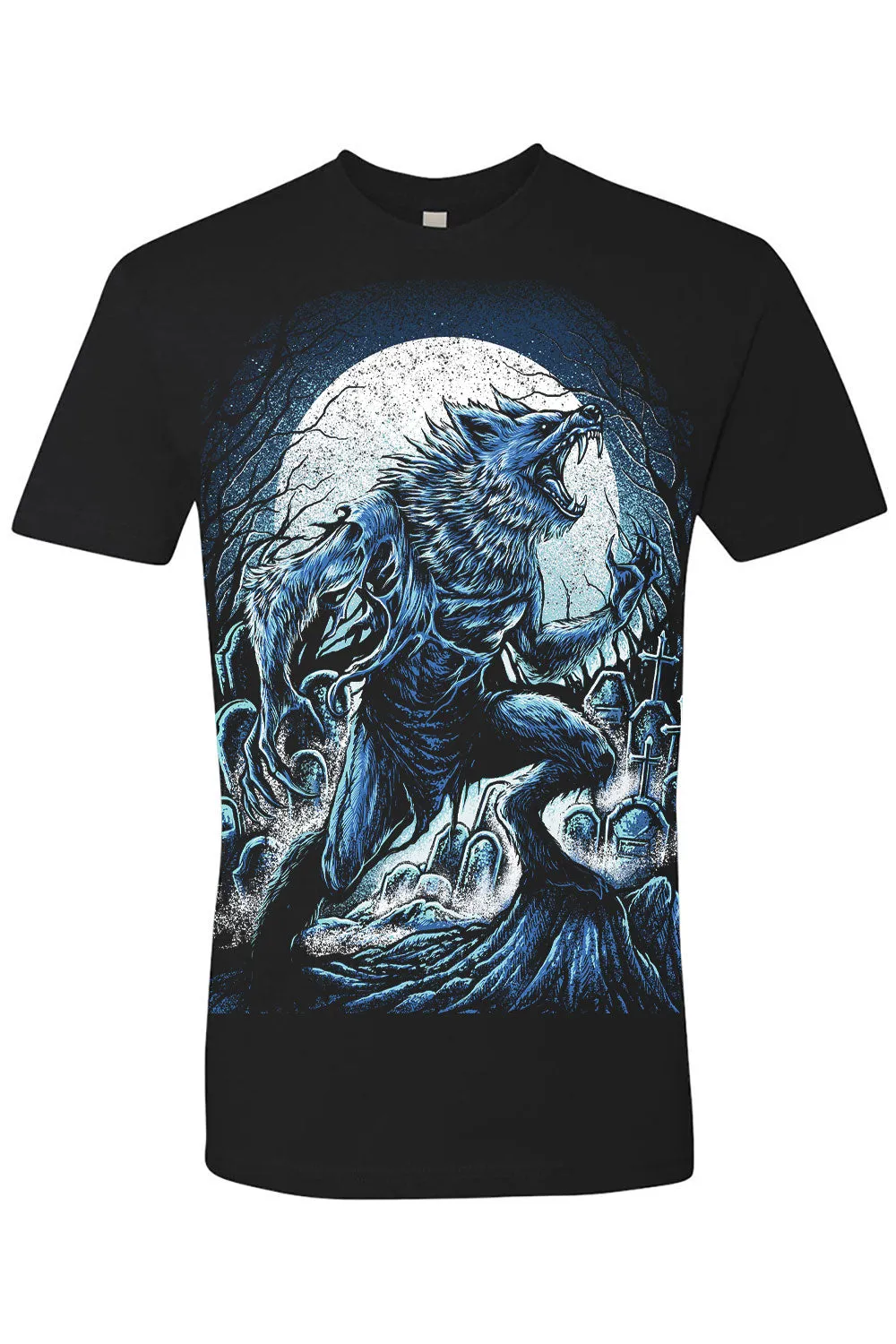 Blue Blood Werewolf T-shirt sold by Vampire Freaks product image thumbnail 3