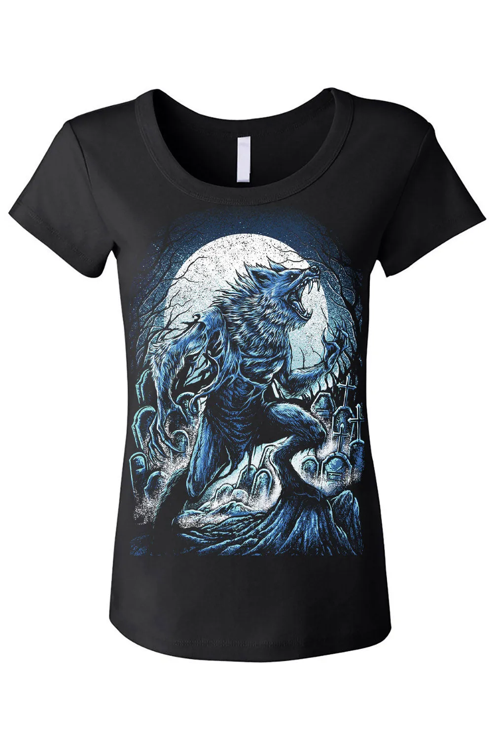 Blue Blood Werewolf T-shirt sold by Vampire Freaks product image thumbnail 4