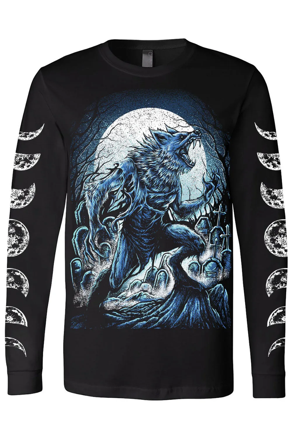 Blue Blood Werewolf T-shirt sold by Vampire Freaks