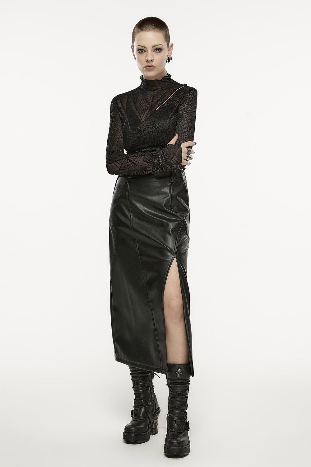 Macabre Mesh Top sold by Vampire Freaks product image thumbnail 5