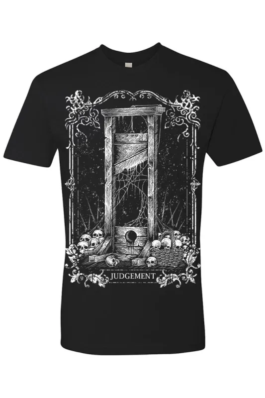 Judgement Guillotine Tarot Card T-shirt sold by Vampire Freaks