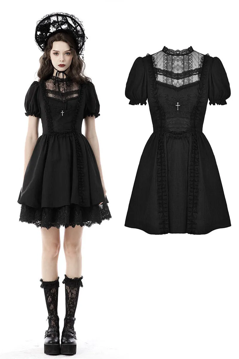 Puffed Sleeve Mini Dress sold by Vampire Freaks product image thumbnail 3