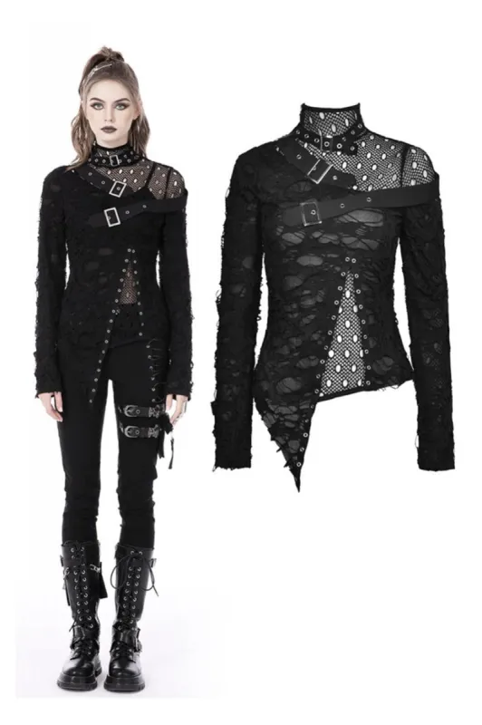 RIP to Shreds Fishnet Top sold by Vampire Freaks