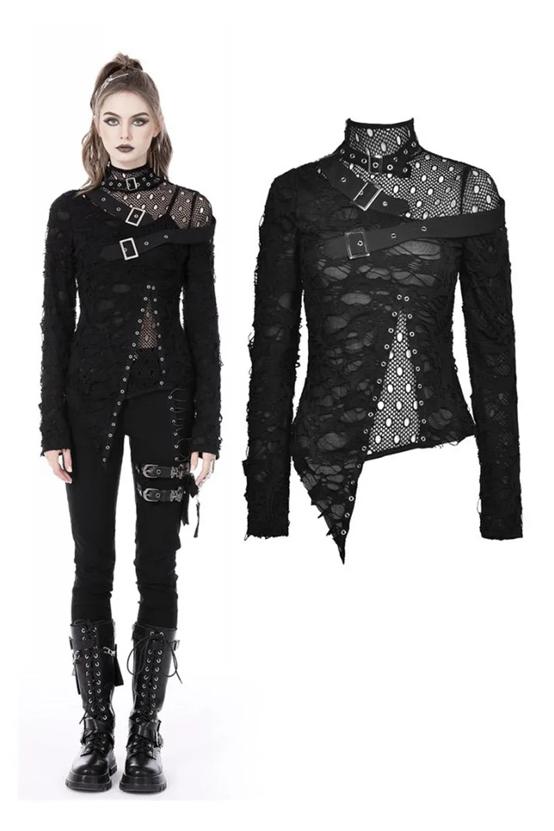 RIP to Shreds Fishnet Top sold by Vampire Freaks