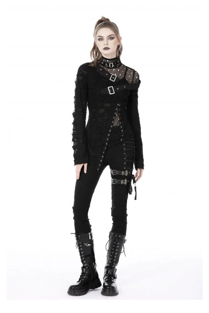 RIP to Shreds Fishnet Top sold by Vampire Freaks product image thumbnail 3