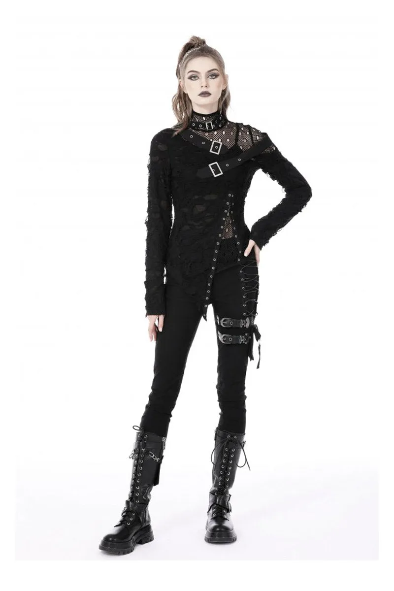 RIP to Shreds Fishnet Top sold by Vampire Freaks product image thumbnail 2