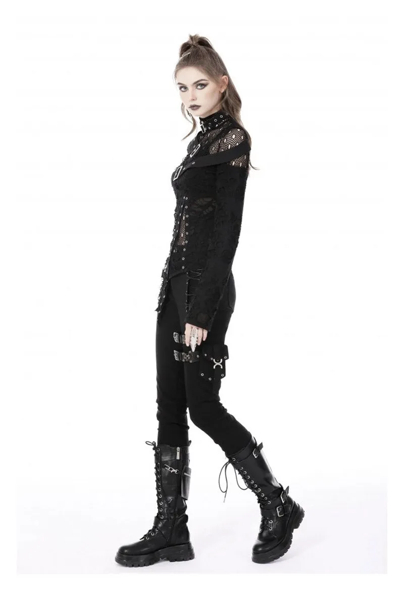 RIP to Shreds Fishnet Top sold by Vampire Freaks product image thumbnail 5