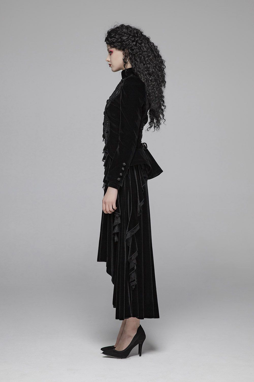 Vampire Goth Velvet Coat sold by Vampire Freaks product image thumbnail 5