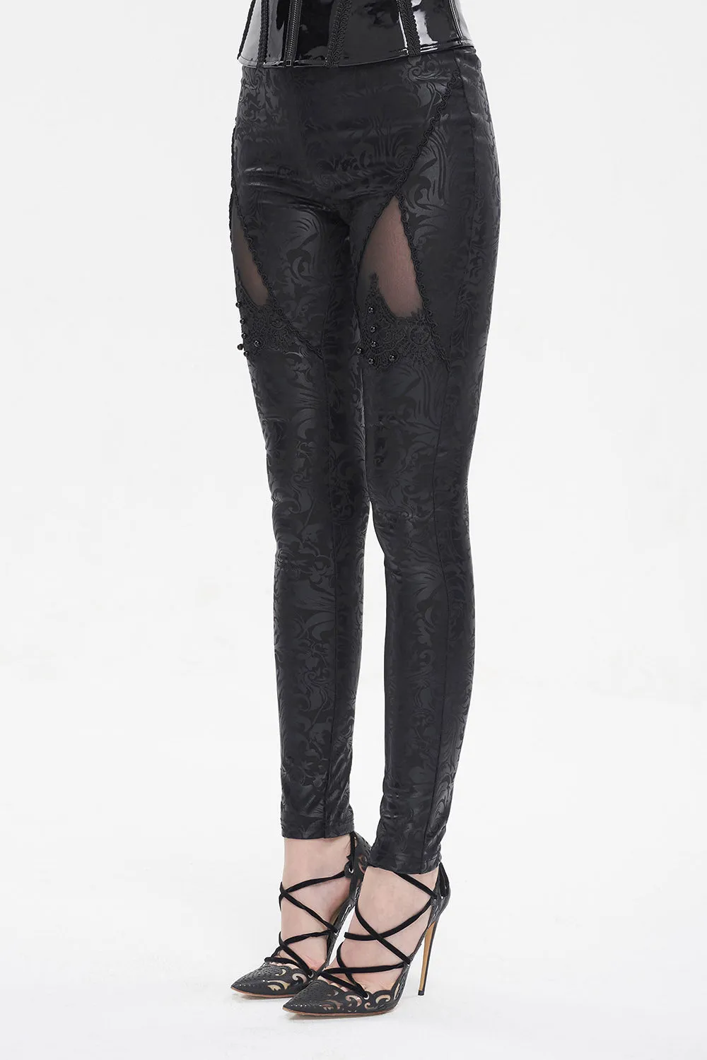 Regions Beyond Brocade Leggings sold by Vampire Freaks product image thumbnail 4