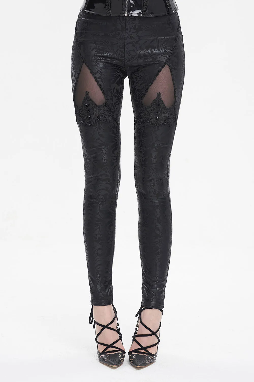 Regions Beyond Brocade Leggings sold by Vampire Freaks