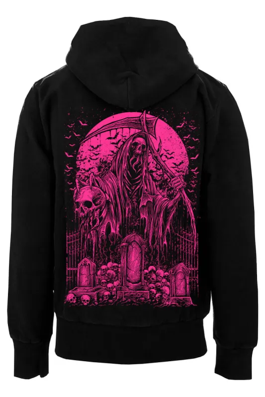 Angel of Death Hoodie [Gray] [Zipper or Pullover] | Parallel