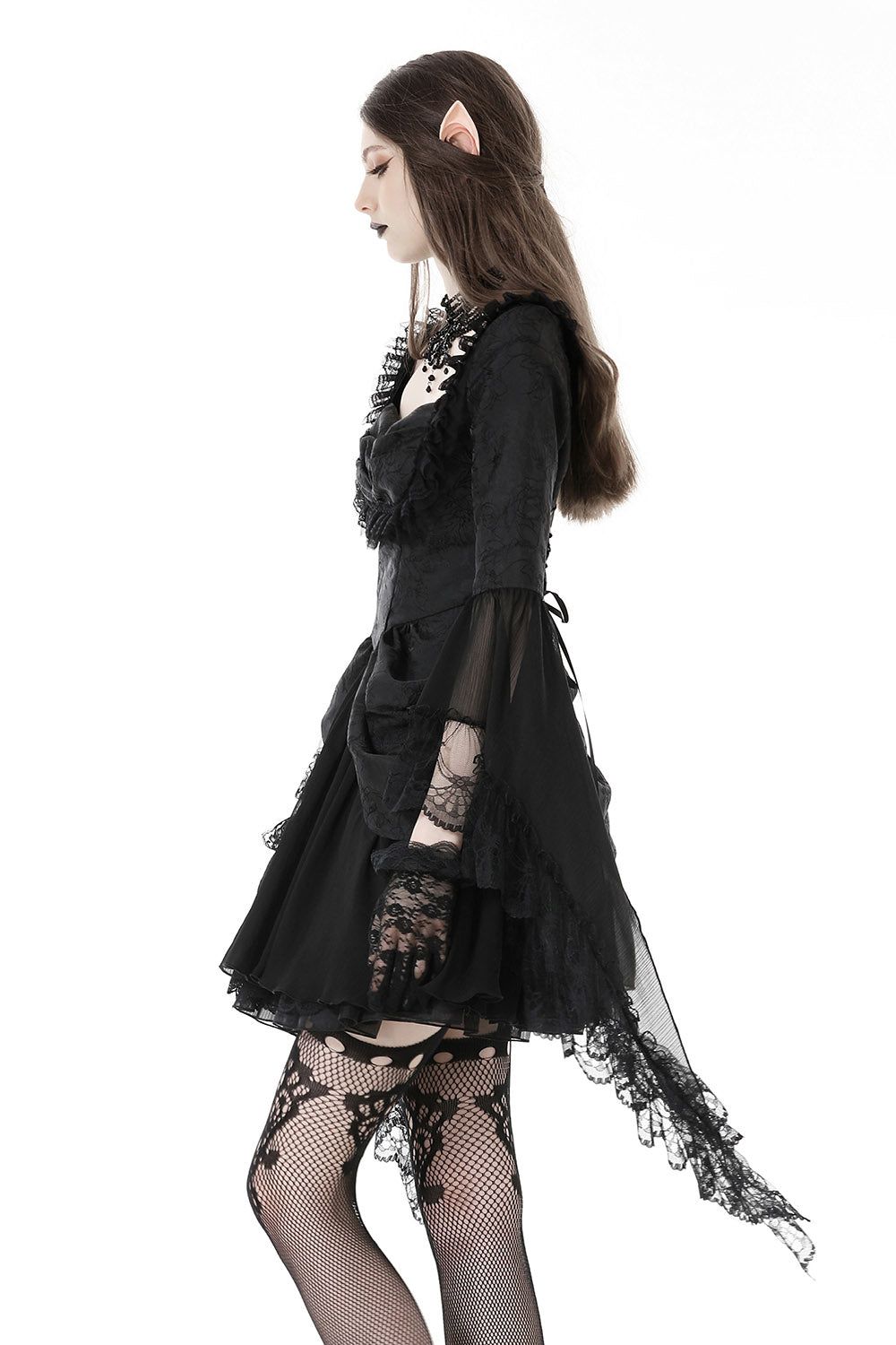 Black Prayer Bustle Dress sold by Vampire Freaks product image thumbnail 3