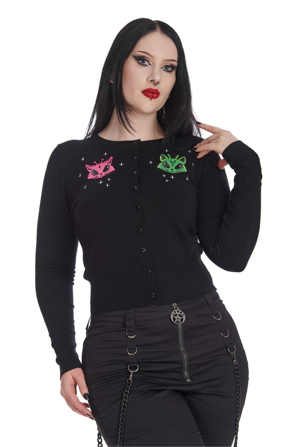 Baby Alien Cat Cardigan sold by Vampire Freaks