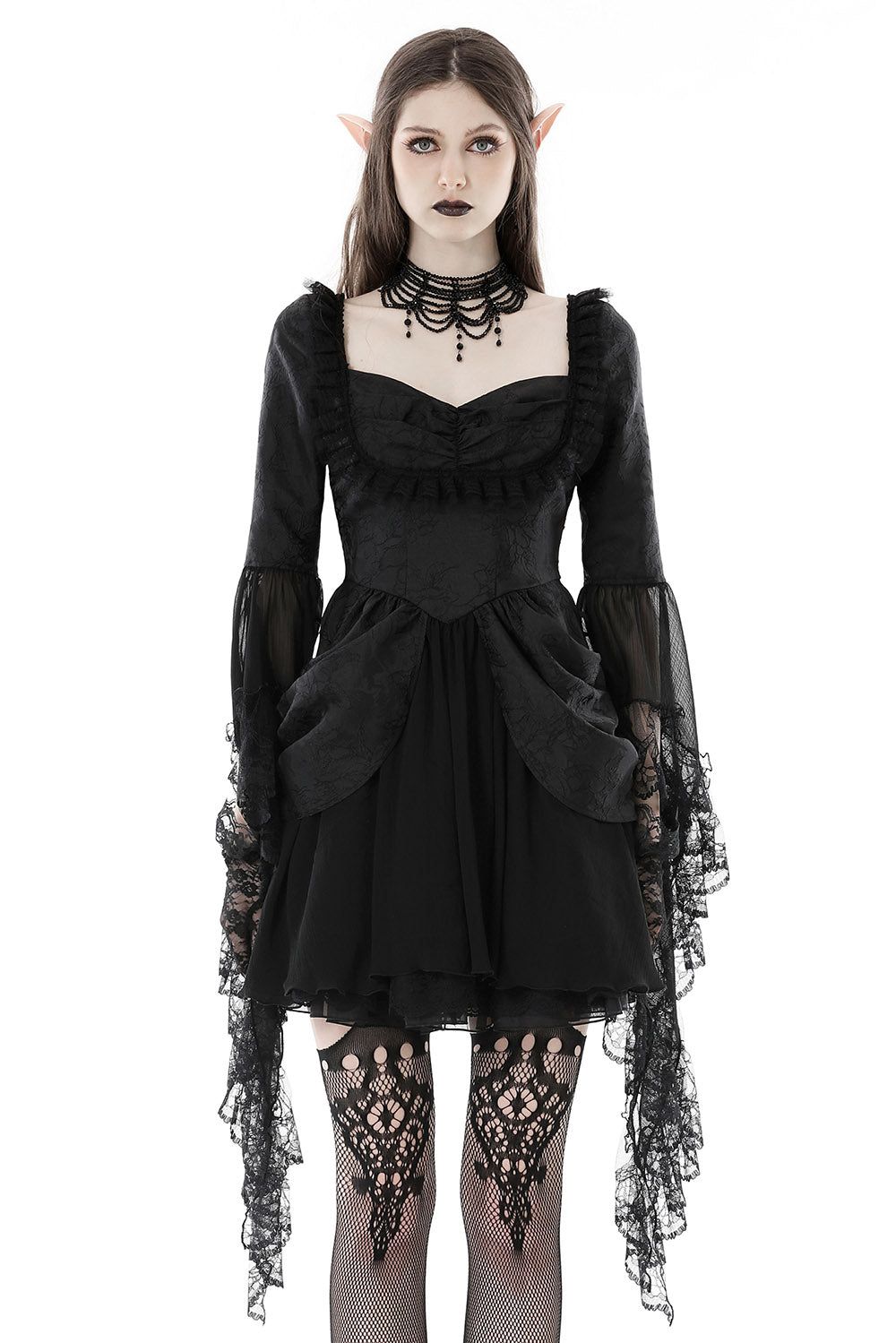 Black Prayer Bustle Dress sold by Vampire Freaks