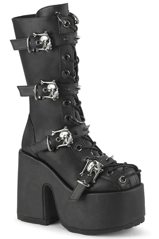 Black Massacre Platform Boots [CAM115/BVL] sold by Vampire Freaks