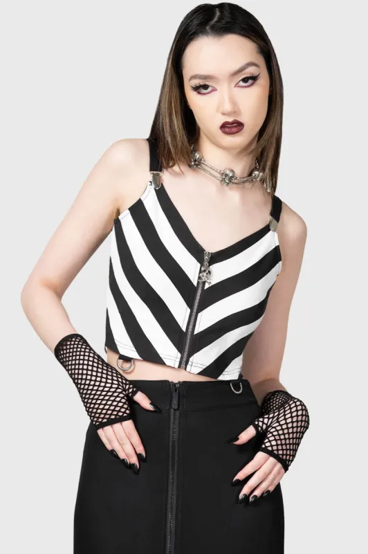 Stripe O Negative Top made by Killstar