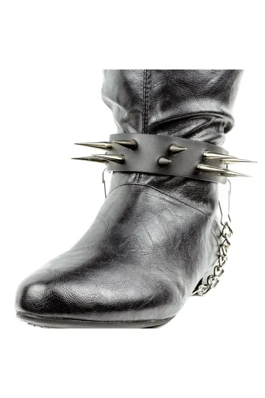 Battle Ready Long Spiked Bootstrap sold by Vampire Freaks