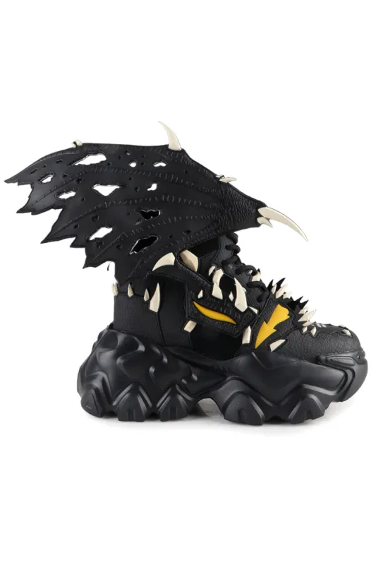 Black Lemon Platform Sneakers sold by Vampire Freaks
