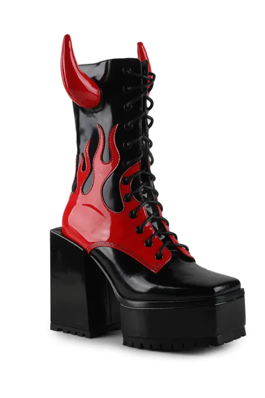 Night Vision Boots [BLACK/RED] sold by Vampire Freaks